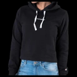 Champion Hooded Sweatshirt Black Svart Hot