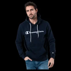 Champion Hooded Sweatshirt Blue Blå Online