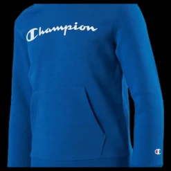 Champion Hooded Sweatshirt Junior Blue Blå New