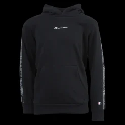 Champion Hooded Sweatshirt Junior Black Svart Clearance