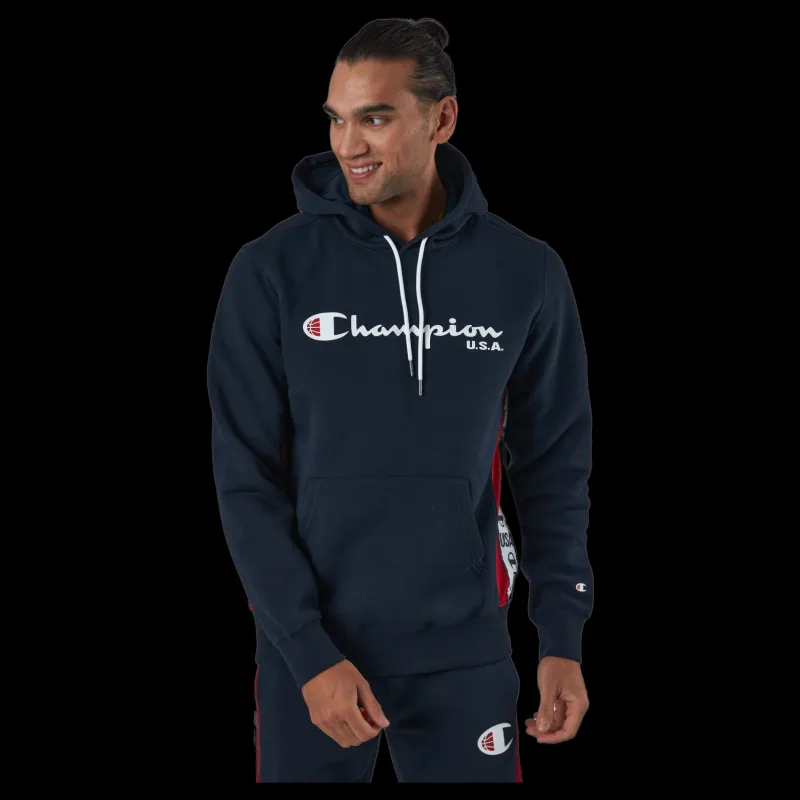 Champion Hooded Sweatshirt Sky Captain Svart