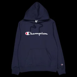 New Champion Hooded Sweatshirt Sky Captain Blå