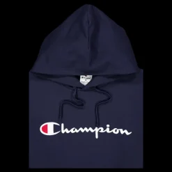 New Champion Hooded Sweatshirt Sky Captain Blå