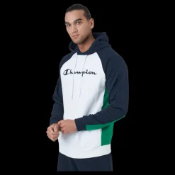 Online Champion Hooded Sweatshirt White Flerfärgad