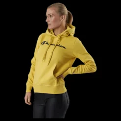 Champion Hooded Sweatshirt Yellow Gul Clearance