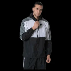 Nike Hooded Woven White/Black Flerfärgad Discount
