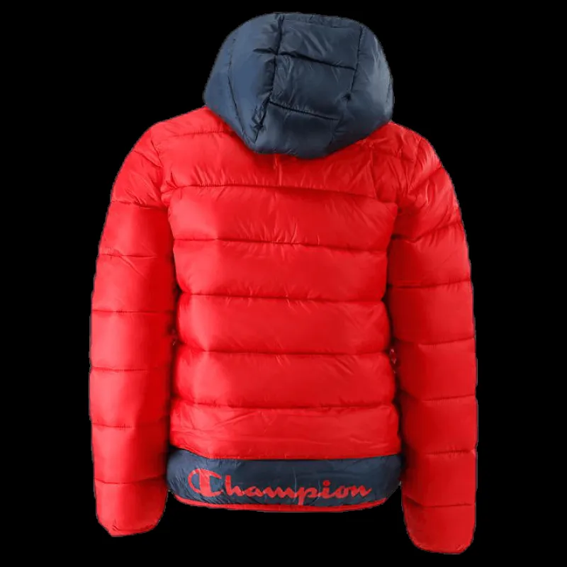 Champion Hooded Youth Jacket Red Röd Hot