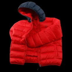 Champion Hooded Youth Jacket Red Röd Hot