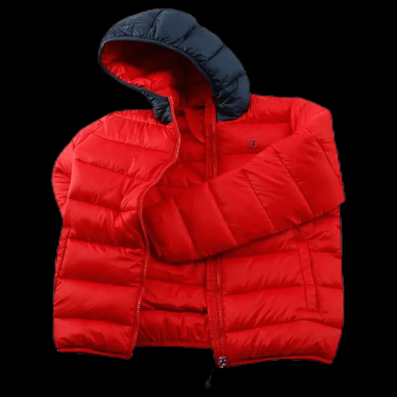 Champion Hooded Youth Jacket Red Röd Hot
