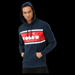 Diadora Hoodie Spectra Blue Blå New
