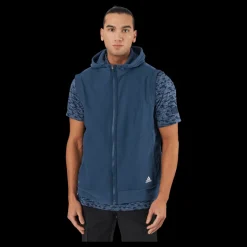New adidas Hoodie Vest Crenav Blå