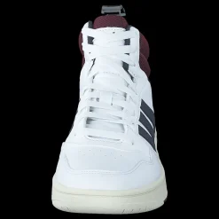 Sale adidas Hoops 3.0 Mid Lifestyle Basketball Classic Vintage Shoes Cloud White / Shadow Navy / Shadow Red Vit