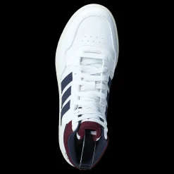 Sale adidas Hoops 3.0 Mid Lifestyle Basketball Classic Vintage Shoes Cloud White / Shadow Navy / Shadow Red Vit