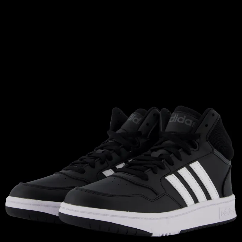 adidas Hoops Mid Shoes Core Black / Cloud White / Grey Six Svart Hot
