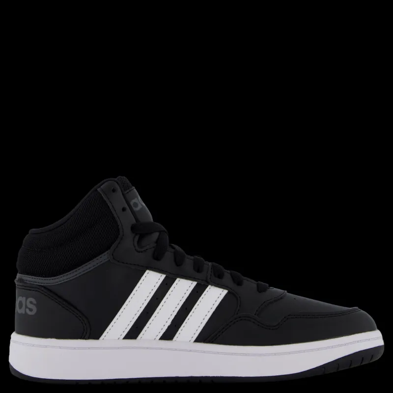 adidas Hoops Mid Shoes Core Black / Cloud White / Grey Six Svart Hot