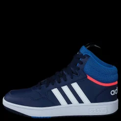 Best adidas Hoops Mid Shoes Dark Blue / Blue Rush / Turbo Blå