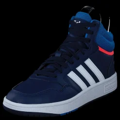 Best adidas Hoops Mid Shoes Dark Blue / Blue Rush / Turbo Blå