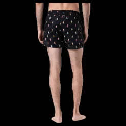 Clearance Happy Socks Hula Swim Shorts Black Svart