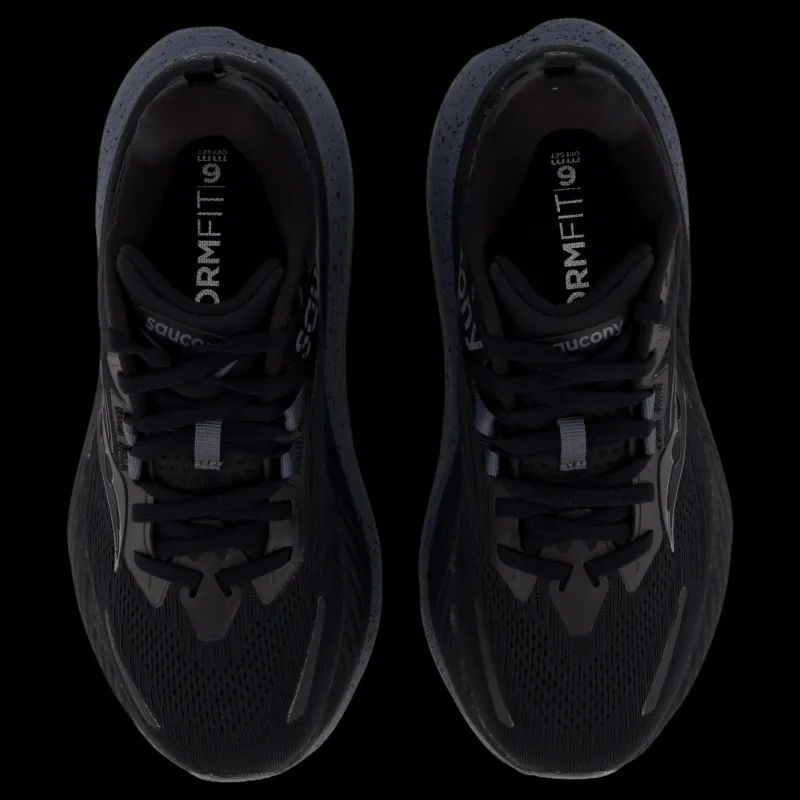 Saucony Hurricane 24 Women Black/shadow Svart Online