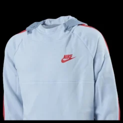 Clearance Nike Hybrid 1/2 Zip Fleece Jr Blue/White Blå
