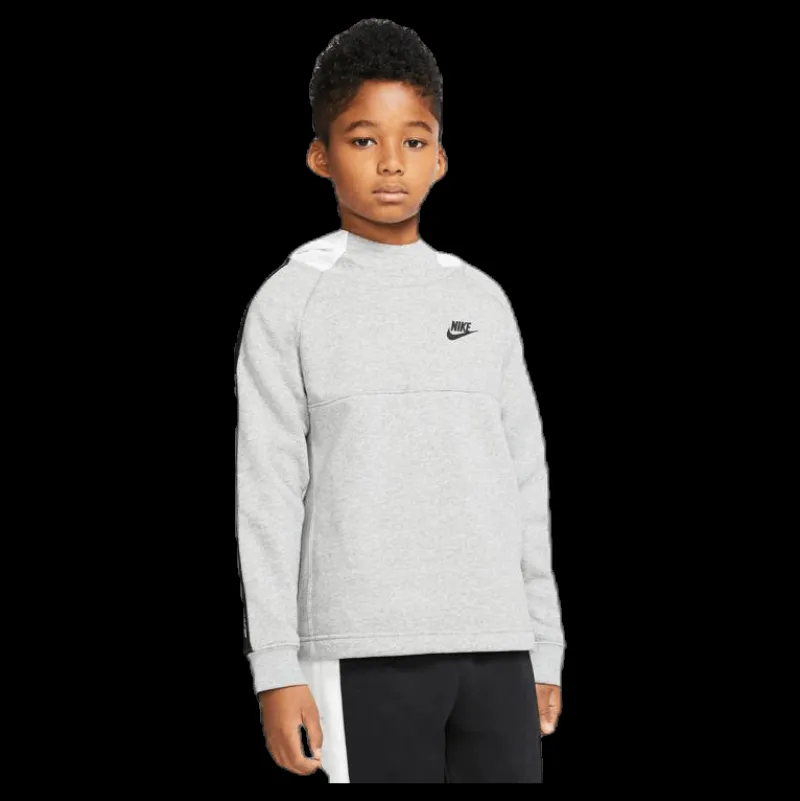 Discount Nike Hybrid 1/2 Zip Fleece Junior White/Black Vit