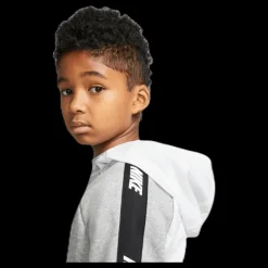Discount Nike Hybrid 1/2 Zip Fleece Junior White/Black Vit