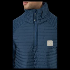 Online Bula Hybrid Halfzip Denim Blå