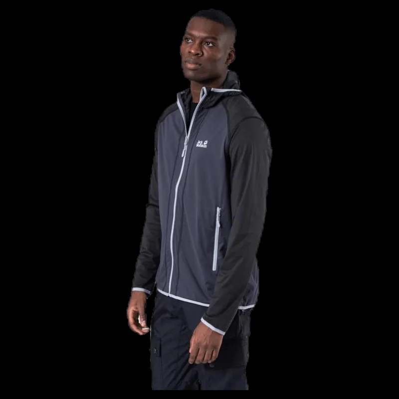 Jack Wolfskin Hydro Hooded Light Jacket Grey Grå Outlet