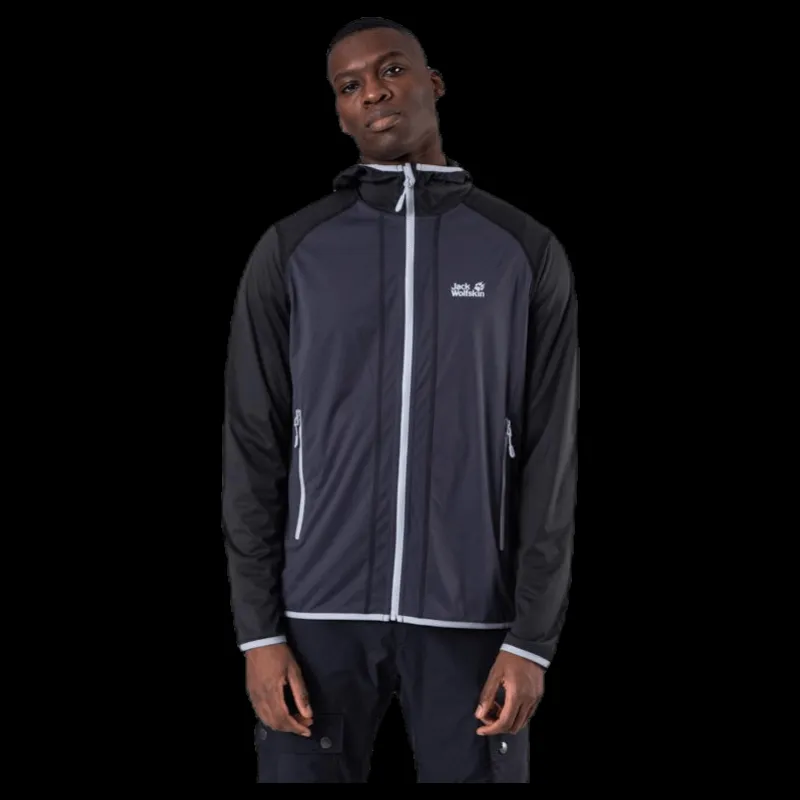 Jack Wolfskin Hydro Hooded Light Jacket Grey Grå Outlet