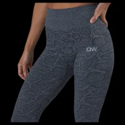 ICANIWILL ICIW Snake Seamless Tights Grey Grå Sale