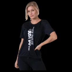 Nike Icon Clash Top SS White/Black Svart Sale
