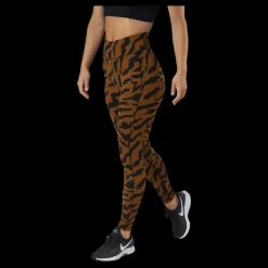 Casall Iconic Printed 7/8 Tights Escape Brown Flerfärgad Outlet