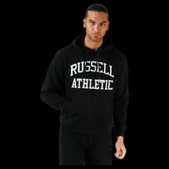 Russell Athletic Iconic Twill Hoodie Black Svart Clearance