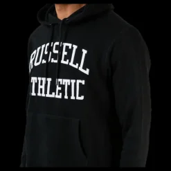 Russell Athletic Iconic Twill Hoodie Black Svart Clearance