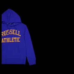 Russell Iconic Twill Hoodie Blue Blå Clearance