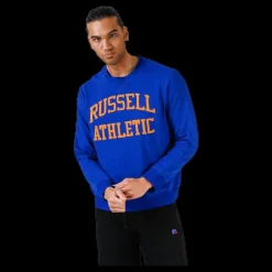 Russell Athletic Iconic Twill Sweatshirt Blue Blå Online