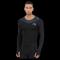 Newline Iconic Vent Stretch Shirt M Blue/Black Blå och Svart