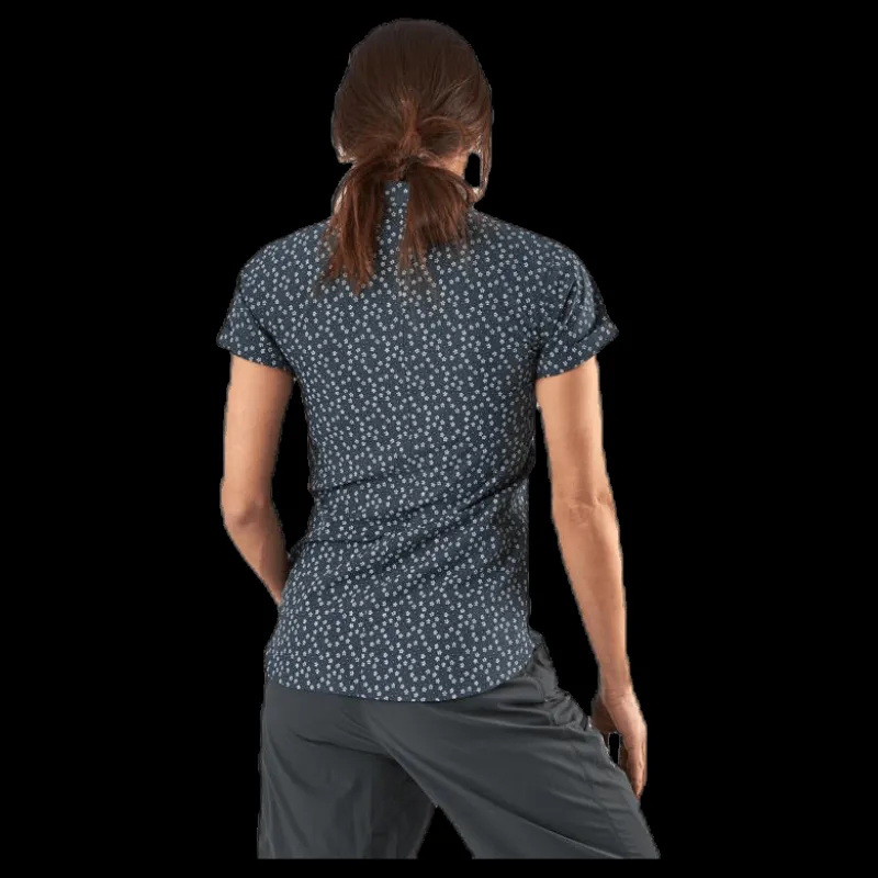 Haglöfs Idun SS Shirt Blue/Patterned Blå och Mönstrad Best