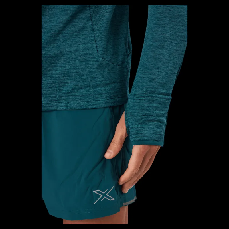 2XU Ignition 1/4 Zip Deep Jade/silver Reflective Blå Best