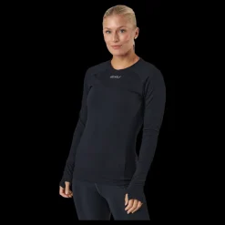 2XU Ignition Base Layer L/s Black/silver Reflective Blå