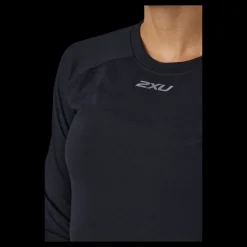2XU Ignition Base Layer L/s Black/silver Reflective Blå