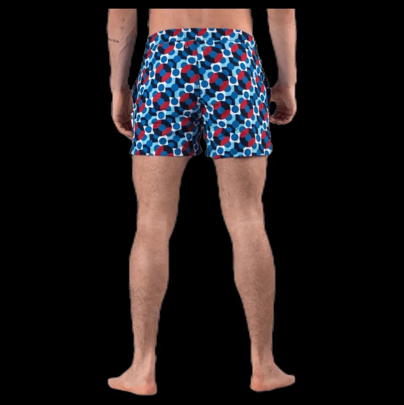 Happy Socks Illusion Dot Swim Shorts Blue Blå Online