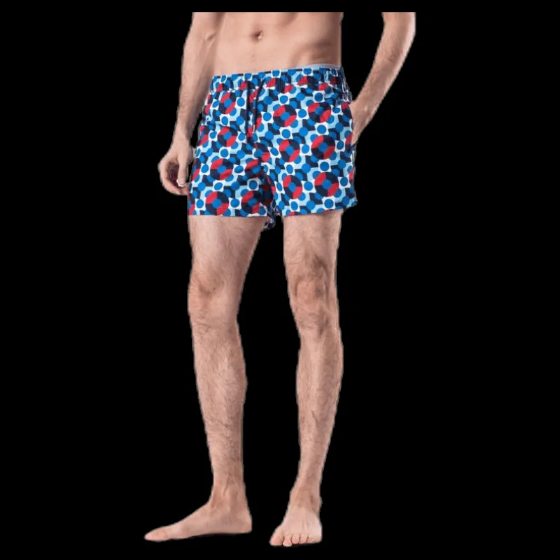 Happy Socks Illusion Dot Swim Shorts Blue Blå Online