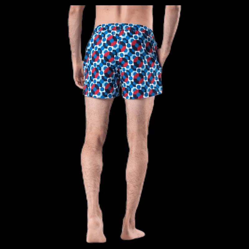 Happy Socks Illusion Dot Swim Shorts Blue Blå Online