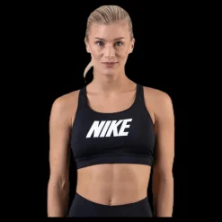 Outlet Nike Impact Strappy Bra GRX White/Black Svart