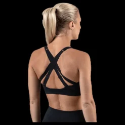 Outlet Nike Impact Strappy Bra GRX White/Black Svart