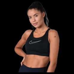 Nike Impact Strappy Bra Grx White/Black Svart New