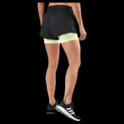 Discount adidas 2In1 Short Black/Yellow Svart
