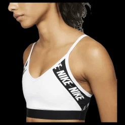 Nike Indy Logo Bra White/Black Svart Best