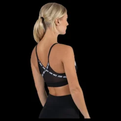 Online Nike Indy Logo Bra White/Black Svart